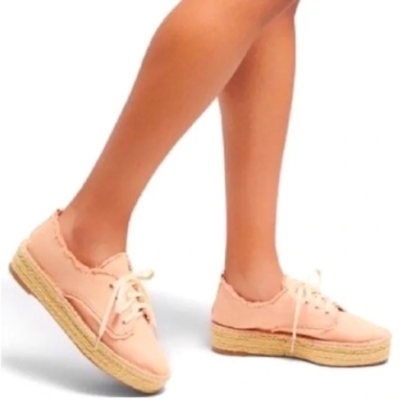 Dolce Vita Roxie Pink Platform Espadrille Sneakers Size 7.5 - Picture 2 of 6